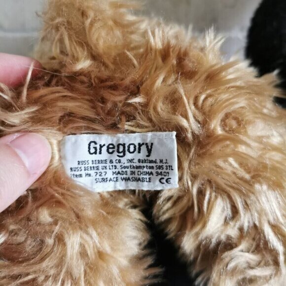 2 Retro Teddy Bears, Gregory Russ Bear and Jointed Ganz Panda Plush - Picture 2 of 6